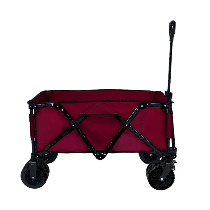 220lb Capacity Collapsible Steel Frame Utility Folding Wagon